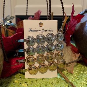 Gold and silver hair Barrettes